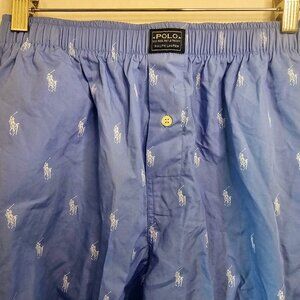 Polo Ralph Lauren Pajama Pants Blue/White Pony SZ SML